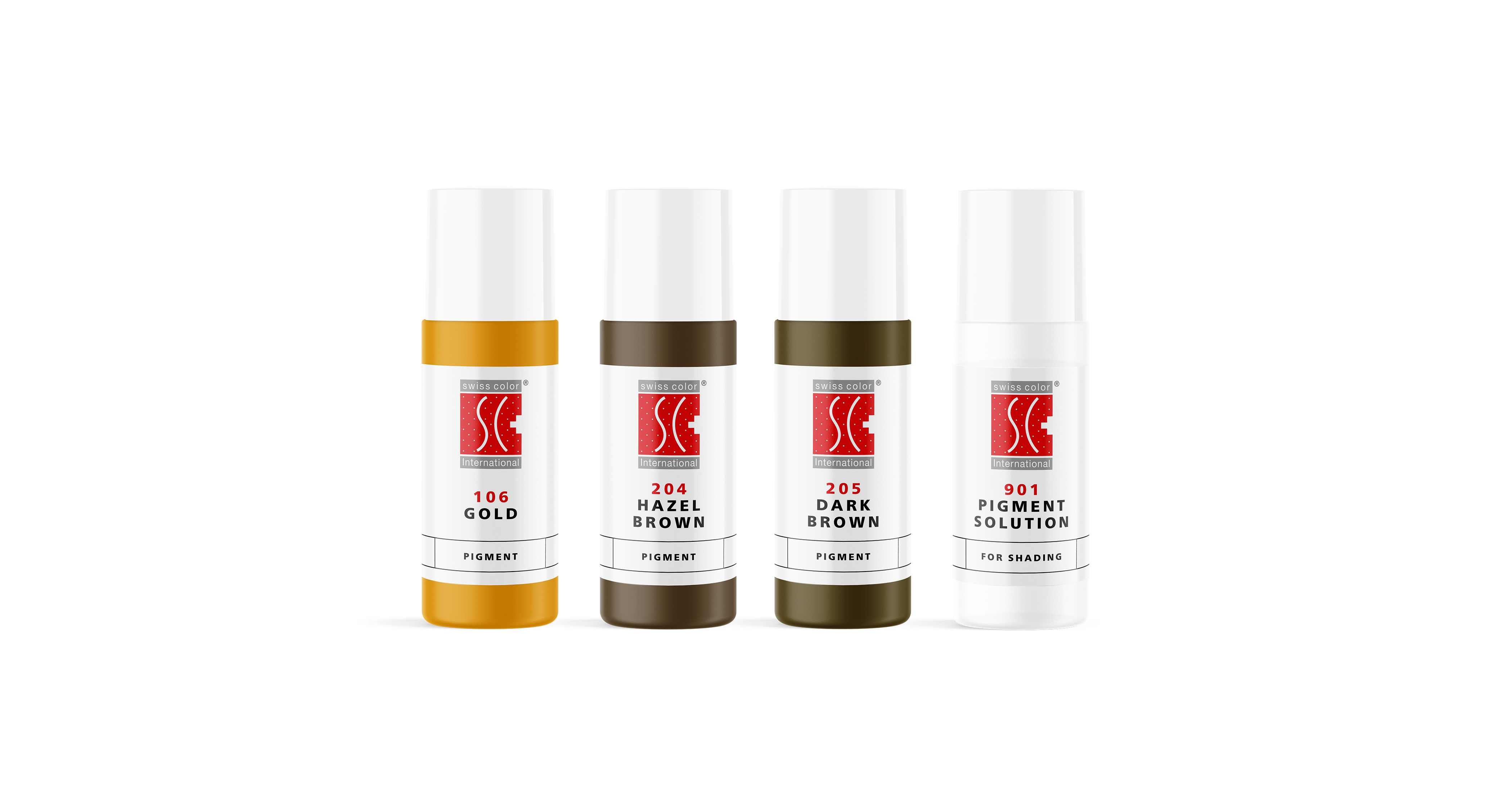 Swiss Color - Set per sopracciglia 4 x 5 ml