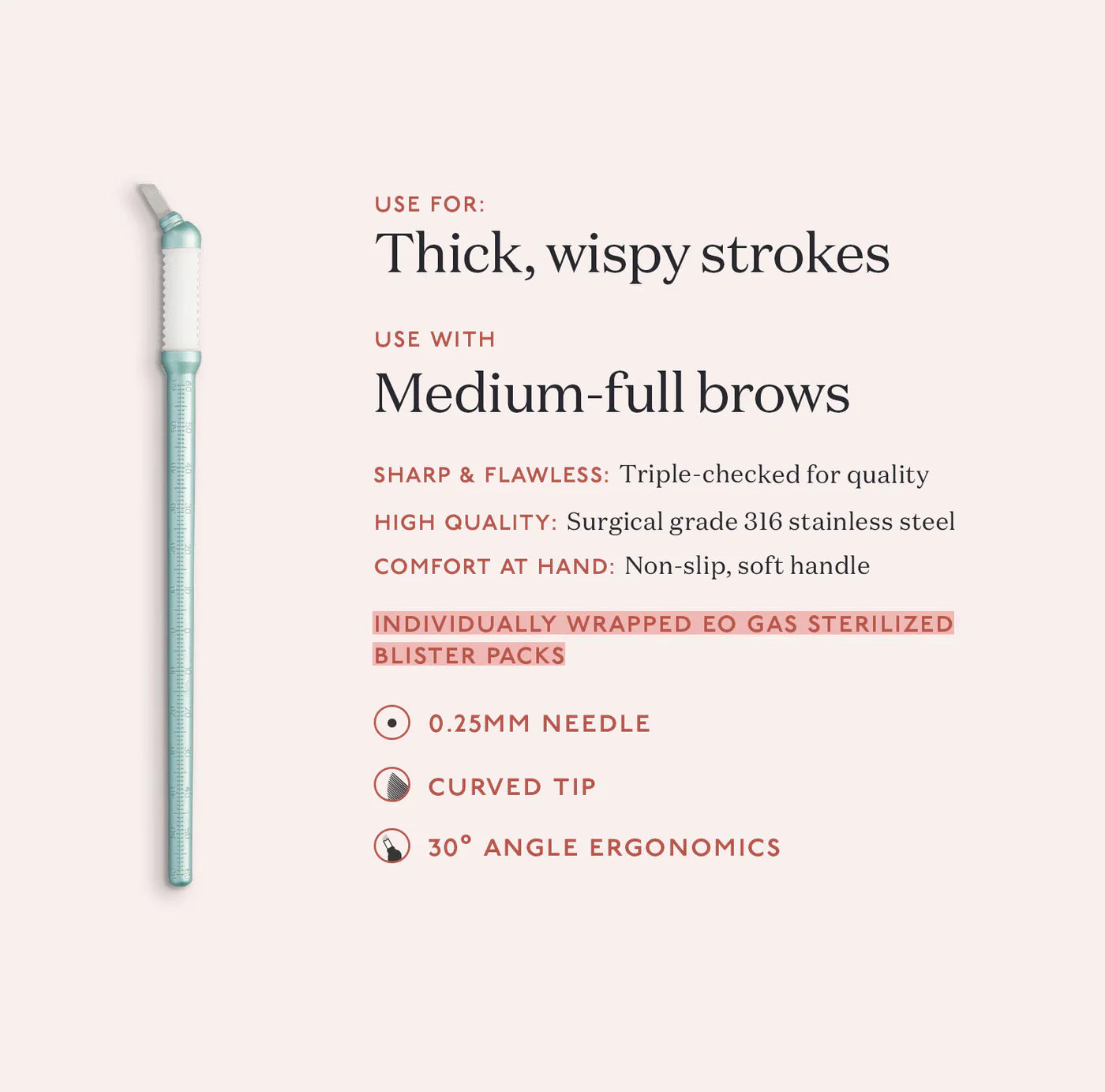 Tina Davies Microblading -14 zakrzywionych ostrzy Microblade - pudełko 10 sztuk